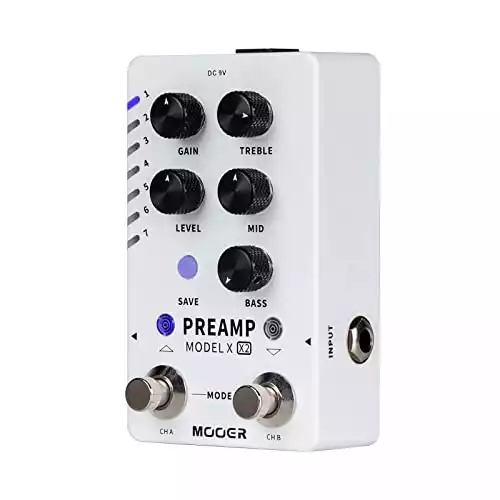 MOOER Preamp Model X Dual-channel Preamp Pedal