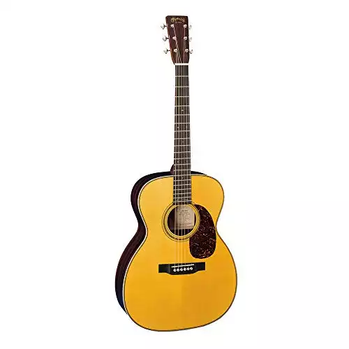 Martin Guitar 000-28EC Acoustic Guitar with Hardshell Case, Spruce and Rosewood Construction, Gloss Finish, 000-14 Fret, and Modified-V Neck Shape