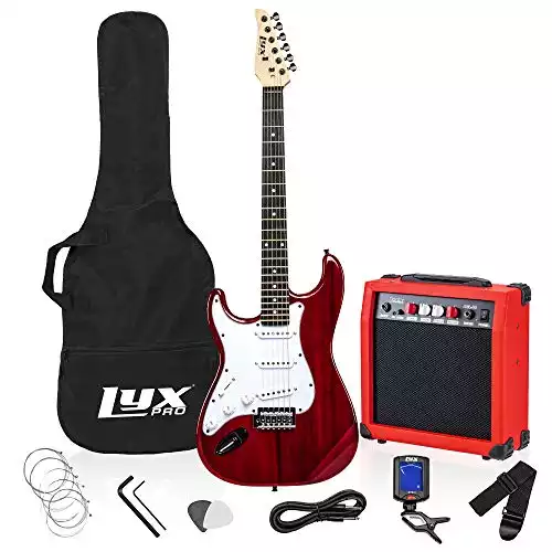 LyxPro Left Hand Electric Guitar Starter Kit for Beginners
