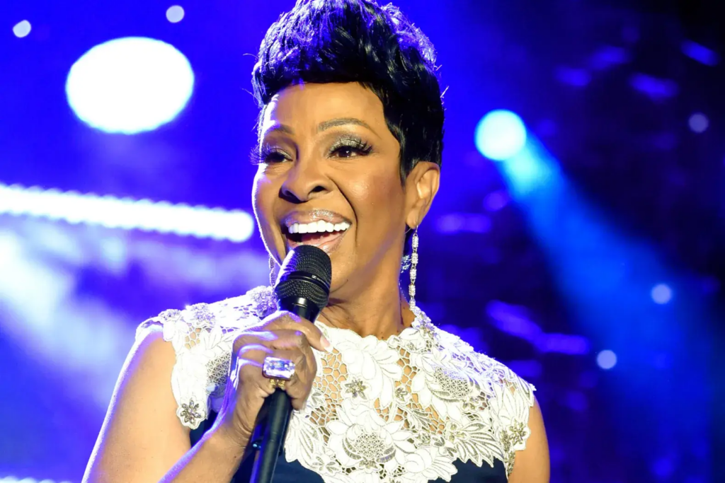 Gladys Knight performing on stage.