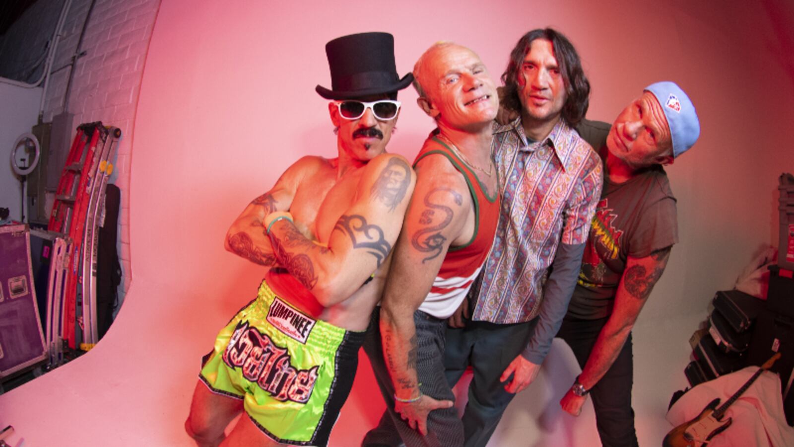 The band members of The Red Hot Chili Peppers.