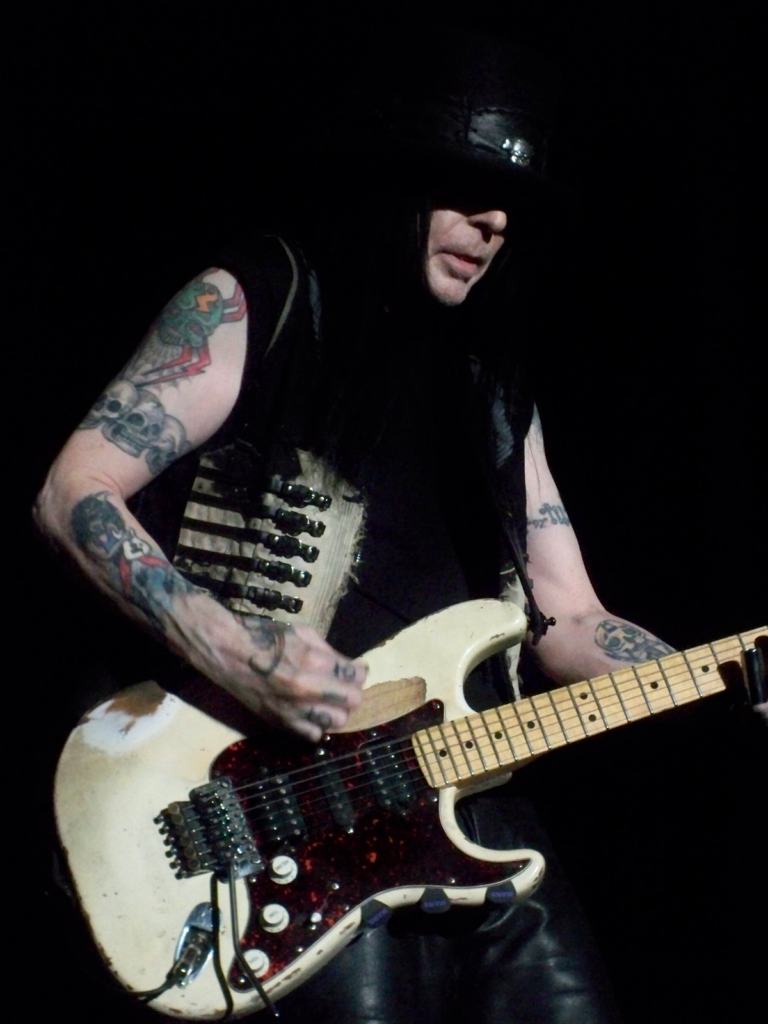 Mick Mars performs with Mötley Crüe in Erie, PA.