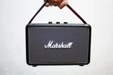 A portable Marshall mini amp head.