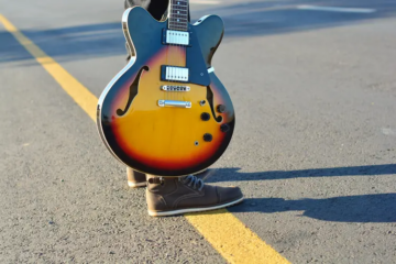 A 335 style guitar