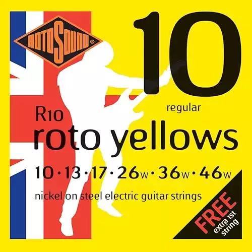 Rotosound Roto Yellows R10 Electric Guitar Strings