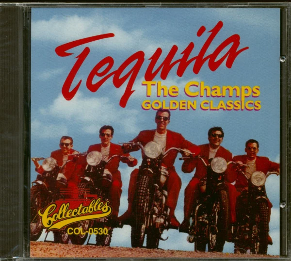 The cover album art for the song "Tequila" by the band "The Champs"