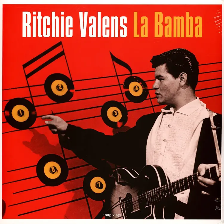 Ritchie Valens on the cover art for the single "La Bamba". 